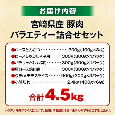 ふるさと納税 国富町 豚肉バラエティー詰合せセット 4.5kg(国富町) |  | 03