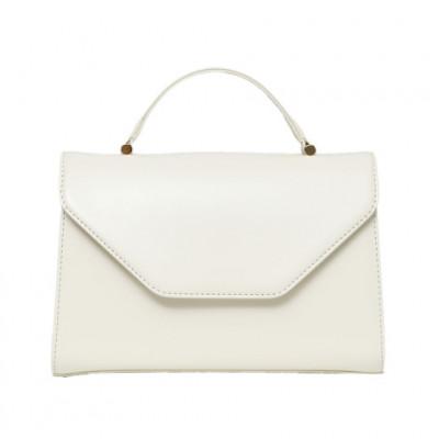 ふるさと納税 御代田町 [濱野皮革工藝 HAMANO バッグ]プティ・フォルムUNO(アイボリー×ゴールド)