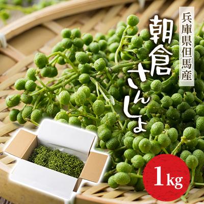ふるさと納税 養父市 朝倉さんしょ 1kg 実山椒 生山椒 クール便 冷蔵