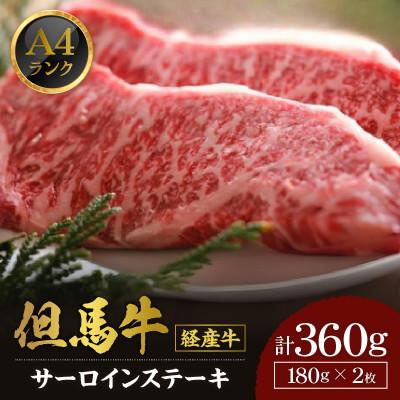 ふるさと納税 香美町 母さん但馬牛サーロインステーキ360g 02-03