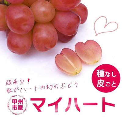 ふるさと納税 甲州市 [2026年発送]厳選 マイハート 1房(500g以上)ハート形のかわいい葡萄(IS)B15-457