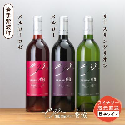 ふるさと納税 紫波町 紫波辛口ワイン3本セット[メルロー・メルローロゼ・リースリングリオン]