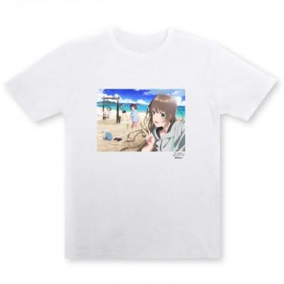 ふるさと納税 南城市 白い砂のアクアトープ描き下ろしTシャツ Lサイズ