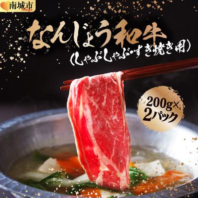 ふるさと納税 南城市 [なんじょう和牛]しゃぶしゃぶ用スライス[200g×2pc]