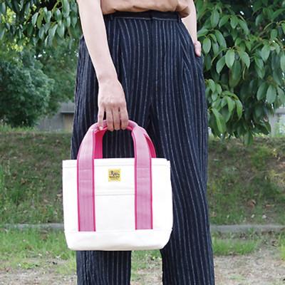 ふるさと納税 松茂町 VanNuys スタッフオーダートート/Mikaモデル(生成×ももいろ)の画像