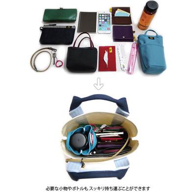 ふるさと納税 松茂町 VanNuys スタッフオーダートート/Mikaモデル(生成×ネイビー)の画像