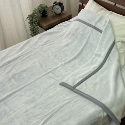 ふるさと納税 泉大津市 [訳あり]丸洗いOKあったか綿毛布 (綿ニューマイヤー)シングル ラベンダー