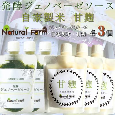 ふるさと納税 枕崎市 発酵ジェノベーゼソース&amp;甘麹 各3パックセット B5-13