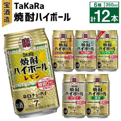 ふるさと納税 高鍋町 6種飲み比べセット TaKaRa焼酎ハイボール 350ml 12本(6種×2本)