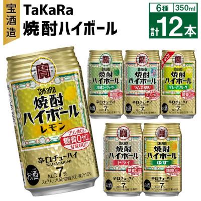 ふるさと納税 高鍋町 TaKaRa焼酎ハイボール(レモン・ドライ・ラムネ・グレープフルーツ・ゆず・シークワーサー)計12本