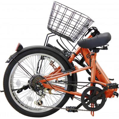 ふるさと納税 四日市市 オリタタミ自転車6段変速 LEDオートライト 20型