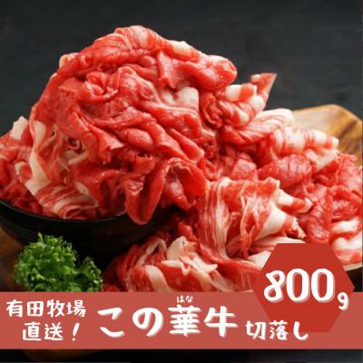 ふるさと納税 木城町 有田牧場直送 この華牛切落し800g K20_0002_3