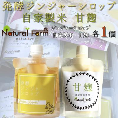 ふるさと納税 枕崎市 発酵ジンジャーシロップ&amp;甘麹 各1パックセット A2-19