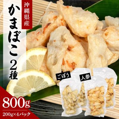 ふるさと納税 糸満市 かまぼこ 2種 詰め合わせ セット ごぼう 人参 合計800g (各200g×2パック)