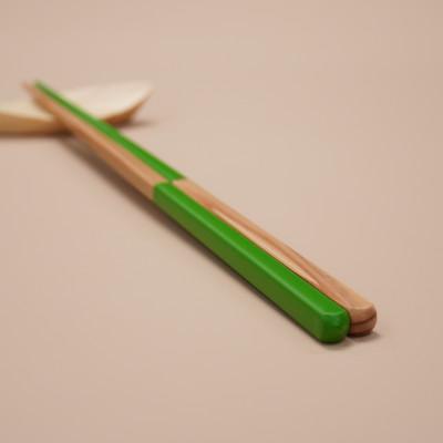 ふるさと納税 小浜市 [OEDO -ICHIMATSU- Green] (食洗機対応 箸 若狭塗箸 1膳)