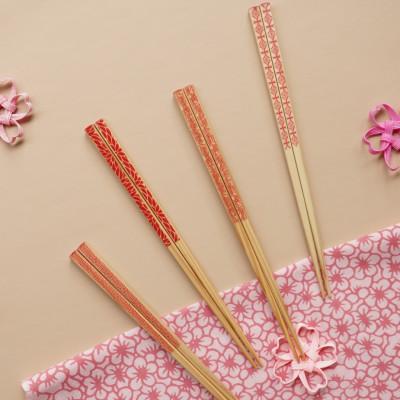 ふるさと納税 小浜市 OEDO -Pink- Kiku　　　　　　　　　　　(食洗機対応 箸 若狭塗箸 1膳) |  | 01