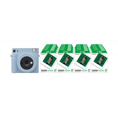 ふるさと納税 南足柄市 「インスタントカメラinstax(TM) チェキ スクエアセット」Glacier Blue