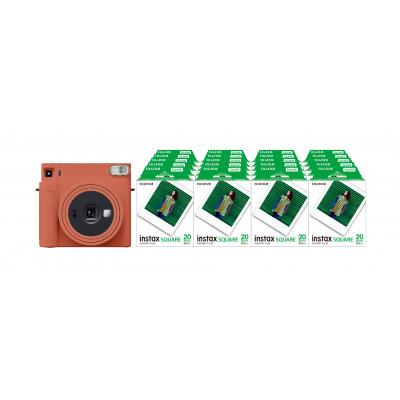 ふるさと納税 南足柄市 「インスタントカメラinstax(TM) チェキ スクエアセット」Terracotta Orange