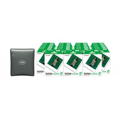 ふるさと納税 南足柄市 「スマホプリンター instax(TM) チェキ スクエアセット」Midnight Green