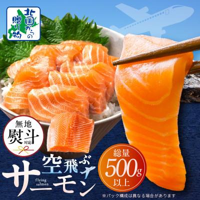 ふるさと納税 泉佐野市 無地熨斗 アトランティックサーモン 総量500g以上 サーモン 冷凍 099H3605-1