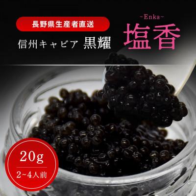 ふるさと納税 長和町 黒耀 信州キャビア 塩香 -Enka- 20g シェルスプーン・化粧箱付