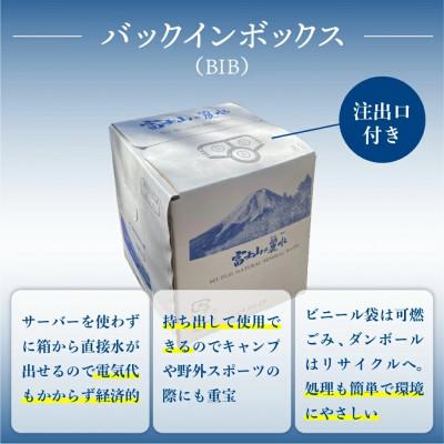 ふるさと納税 富士吉田市 バナジウム天然水 8L×2箱 富士山の麗水