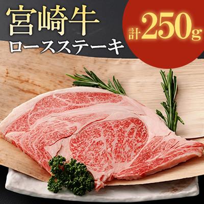 ふるさと納税 高鍋町 宮崎牛ロースステーキ 計250g
