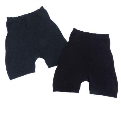 ふるさと納税 大和高田市 日本製 コットンシルク 腹巻パンツ (ゆったりタイプ) ブラック 2枚組 (669-7759)