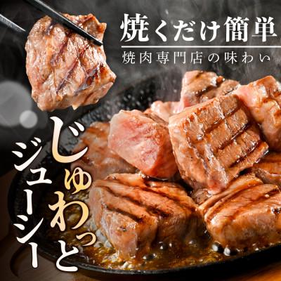 ふるさと納税 別海町 霜降り カットステーキ肉 1kg 小分け 味付きガーリック香味だれ 北海道別海牛肉 訳ありサイコロ |  | 03