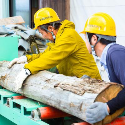 ふるさと納税 若狭町 乾燥薪　広葉樹コロ薪20kg　30センチ以下　中割り〜ストーブやキャンプ・焚き火等に_2