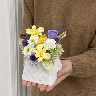 ふるさと納税 春日部市 プリザーブドフラワーアレンジ【清那(せな)】春日部市 シュガーパイン |  | 02