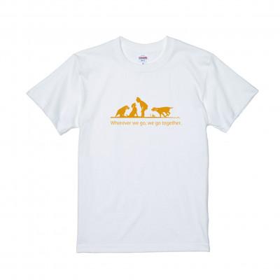 ふるさと納税 福生市 CafeどすオリジナルTシャツ A柄白 Mサイズ