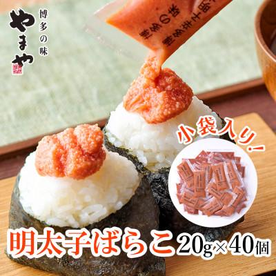 ふるさと納税 筑紫野市 やまやの明太子ばらこ小袋入り(20g×40)(筑紫野市)