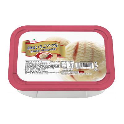 ふるさと納税 さくら市 北海道いちごマーブル(2L×2個)|アイス デザート 業務用 ※離島への配送不可 |  | 01