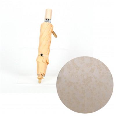 ふるさと納税 富士吉田市 花ジャガード(晴雨兼用折りたたみ傘) アイボリー