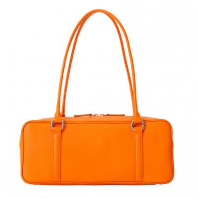 ふるさと納税 御代田町 [濱野皮革工藝 HAMANO バッグ]フロット サイドボストン(オレンジ)