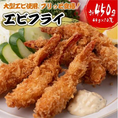 ふるさと納税 八代市 大型エビフライ(45g×10尾 計約450g)[みずもと]
