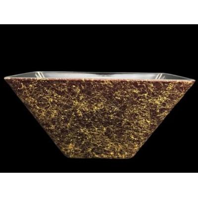 ふるさと納税 高野町 角小鉢(マット仕上げ)S 赤溜