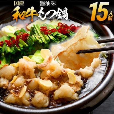 ふるさと納税 田川市 訳あり もつ鍋 醤油味 15人前(田川市) | 