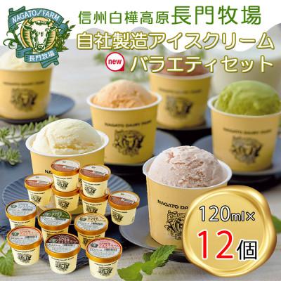 ふるさと納税 長和町 長門牧場 自社製造アイスクリーム ミルクバター入セット12個 クリスマススイーツギフト 長野県お歳暮