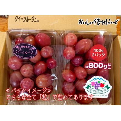 ふるさと納税 長野県 新鮮朝採り 長野県産 クイーンルージュ(R)  400g 2パック 2026年9月中旬より発送予定 |  | 03