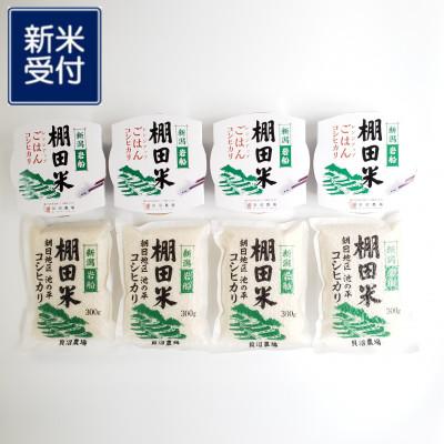 ふるさと納税 村上市 [新米受付・令和7年産米]棚田米コシヒカリ白米1.2kg+パックごはん4個セット 1067082N