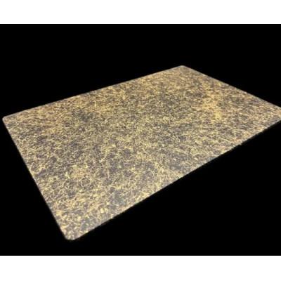 ふるさと納税 高野町 ガラスプレート S(D) 乱糸(マット仕上げ)漆黒