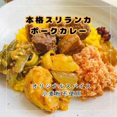 ふるさと納税 岡崎市 本格スリランカ ポークカリーセット 愛知県岡崎市産 ジャスミンライス付き 1食