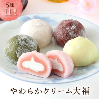 ふるさと納税 高山市 【訳あり】やわらかクリーム大福 計11個 5種セット(冷凍・個包装) GC015 | 