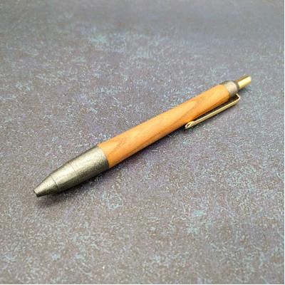 ふるさと納税 川越市 欅 木軸ペン・ノック式ボールペン スペシャルエディション[燻し銀月]