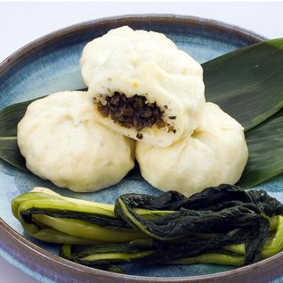 ふるさと納税 長野市 おやき 野沢菜8個 信州産 石臼挽き地粉