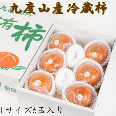 ふるさと納税 かつらぎ町 [まごころ栽培]九度山の冷蔵富有柿Lサイズ6玉入り[かつらぎ町]