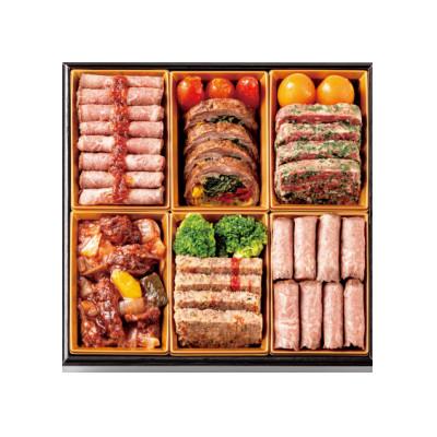 ふるさと納税 朝来市 厳選 神戸牛・但馬牛のオードブル肉おせち 1段重 4人前 全9品