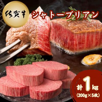 ふるさと納税 伊万里市 佐賀牛シャトーブリアン 200g×5枚(伊万里市)